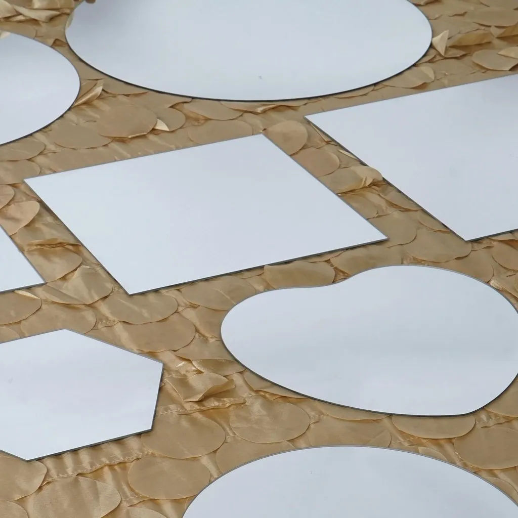 10" Round Glass Mirror Wedding Party Table Decorations Centerpieces - 6 PCS