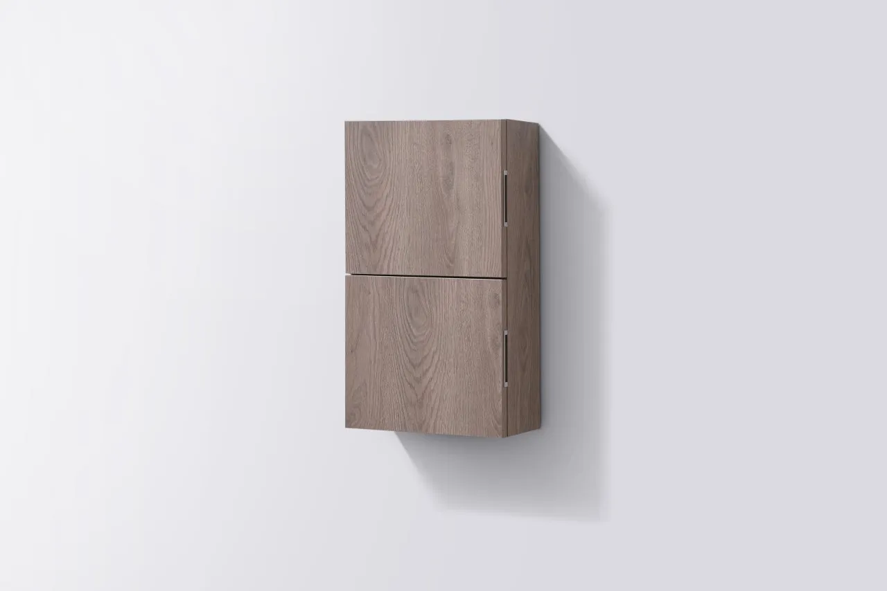 24" High Bathroom Linen Side Cabinets, BUTTERNUT