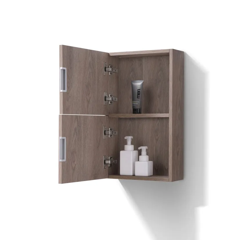 24" High Bathroom Linen Side Cabinets, BUTTERNUT