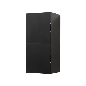 28" High Bathroom Linen Side Cabinets, Black