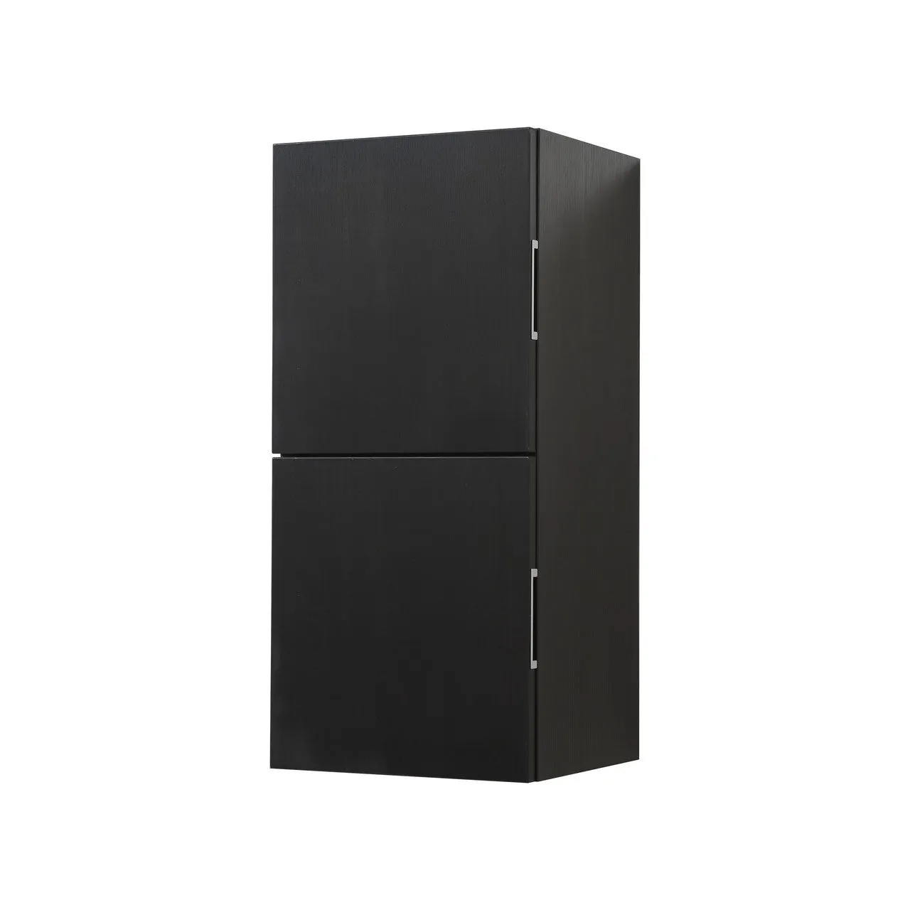 28" High Bathroom Linen Side Cabinets, Black