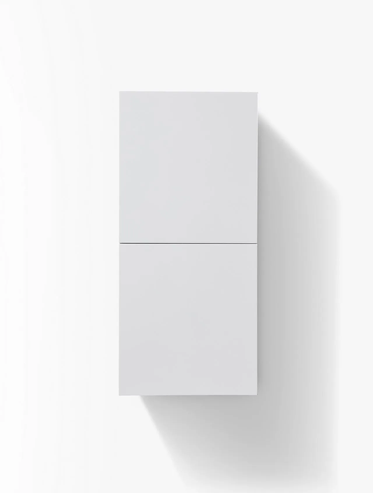 28" High Bathroom Linen Side Cabinets, High Gloss White