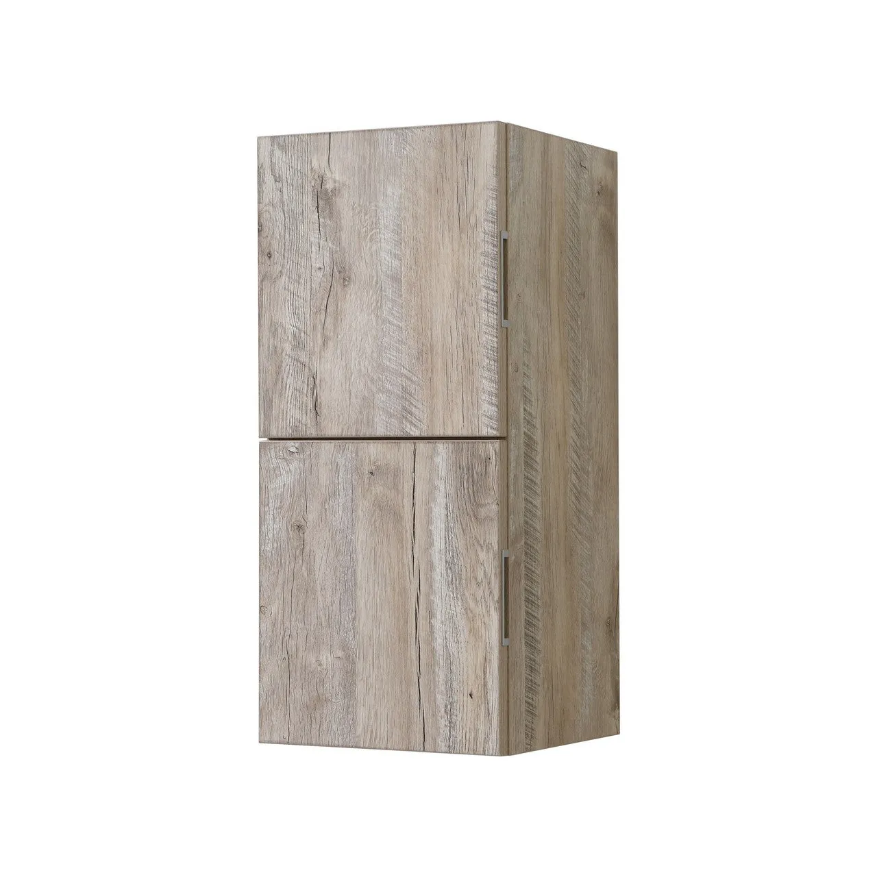 28" High Bathroom Linen Side Cabinets, Nature Wood
