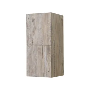 28" High Bathroom Linen Side Cabinets, Nature Wood