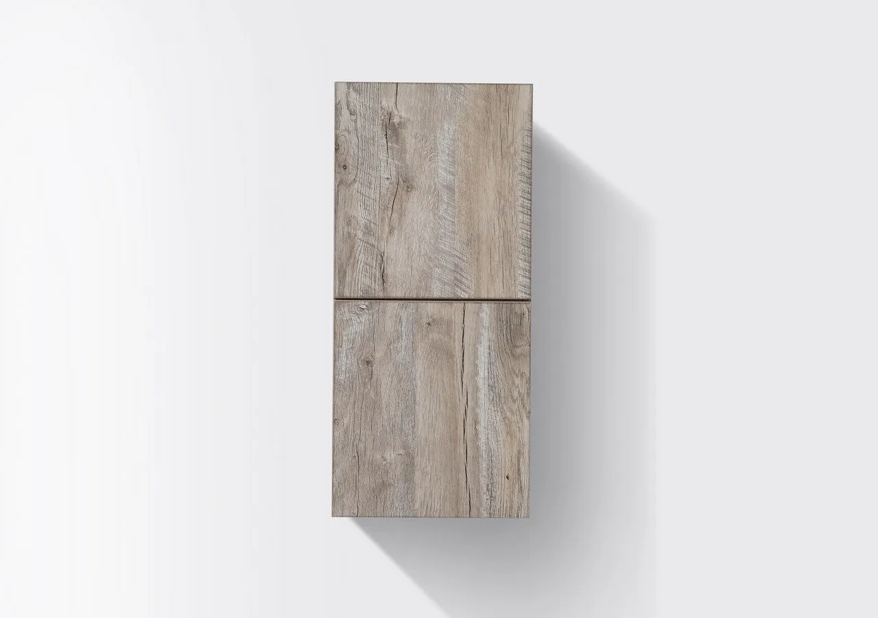 28" High Bathroom Linen Side Cabinets, Nature Wood