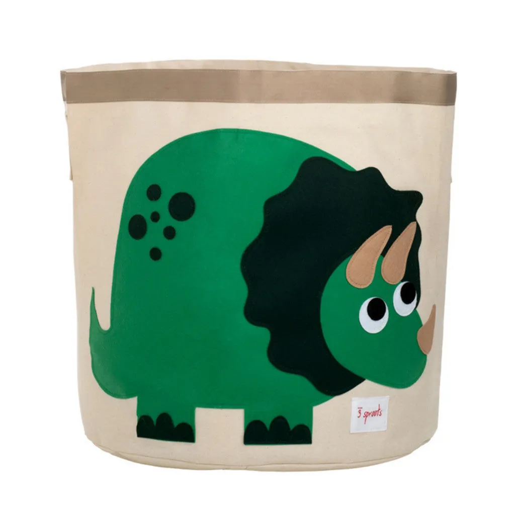 3 Sprouts Green Dinosaur Storage Bin