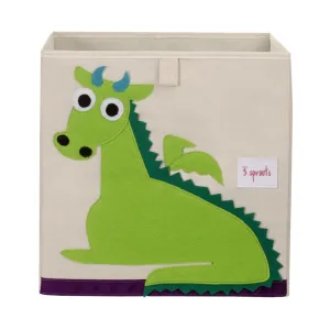 3 Sprouts Green Dragon Storage Box