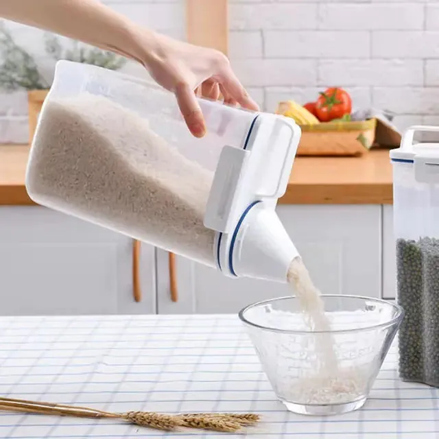 Id suggest optimizing the title of the e-commerce product to enhance its appeal: Premium 360° Rotating Grains Food Dispenser.