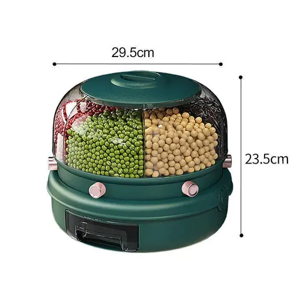 Id suggest optimizing the title of the e-commerce product to enhance its appeal: Premium 360° Rotating Grains Food Dispenser.