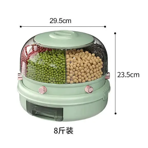 Id suggest optimizing the title of the e-commerce product to enhance its appeal: Premium 360° Rotating Grains Food Dispenser.