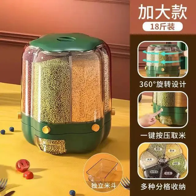Id suggest optimizing the title of the e-commerce product to enhance its appeal: Premium 360° Rotating Grains Food Dispenser.