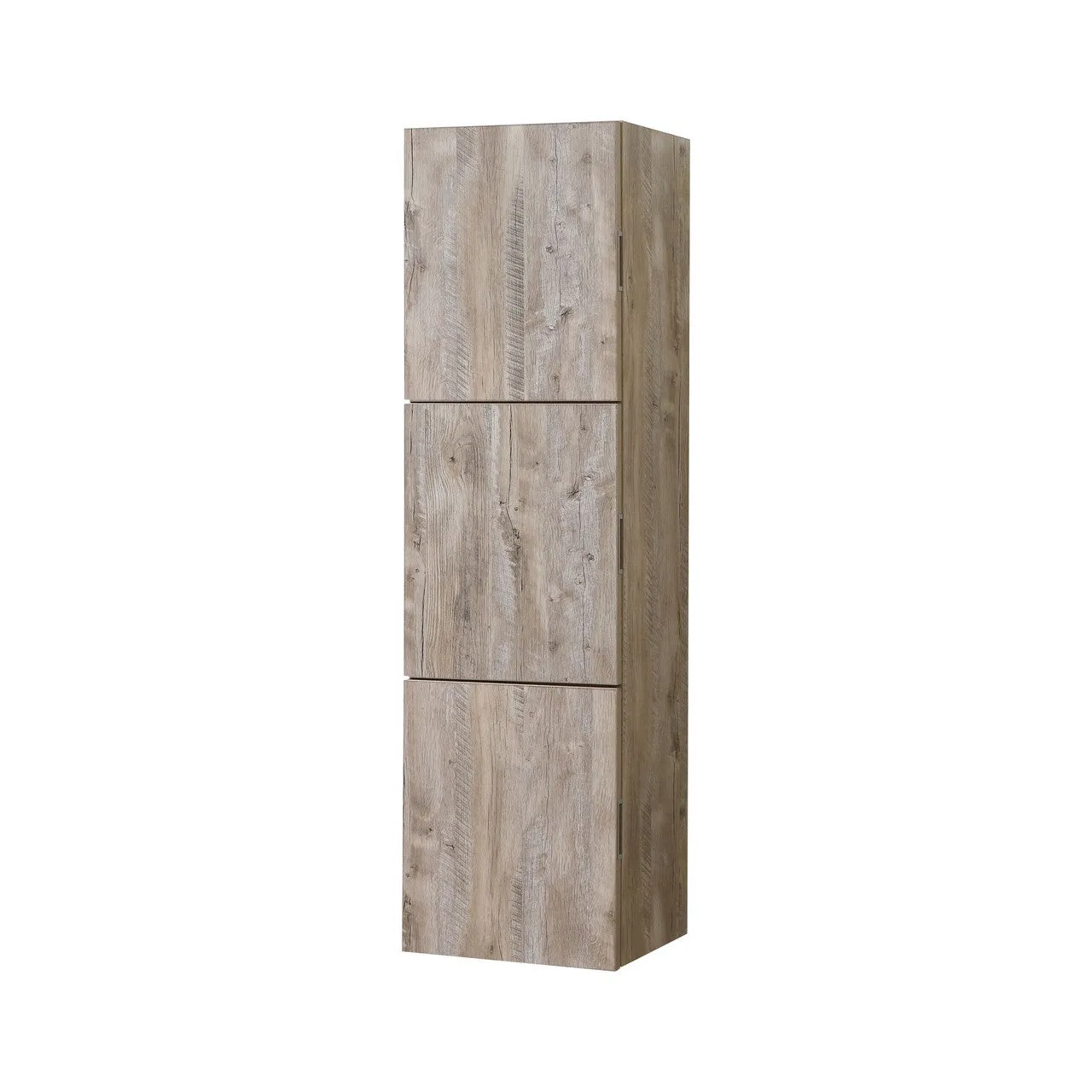 59" High Bathroom Linen Side Cabinets, Nature Wood