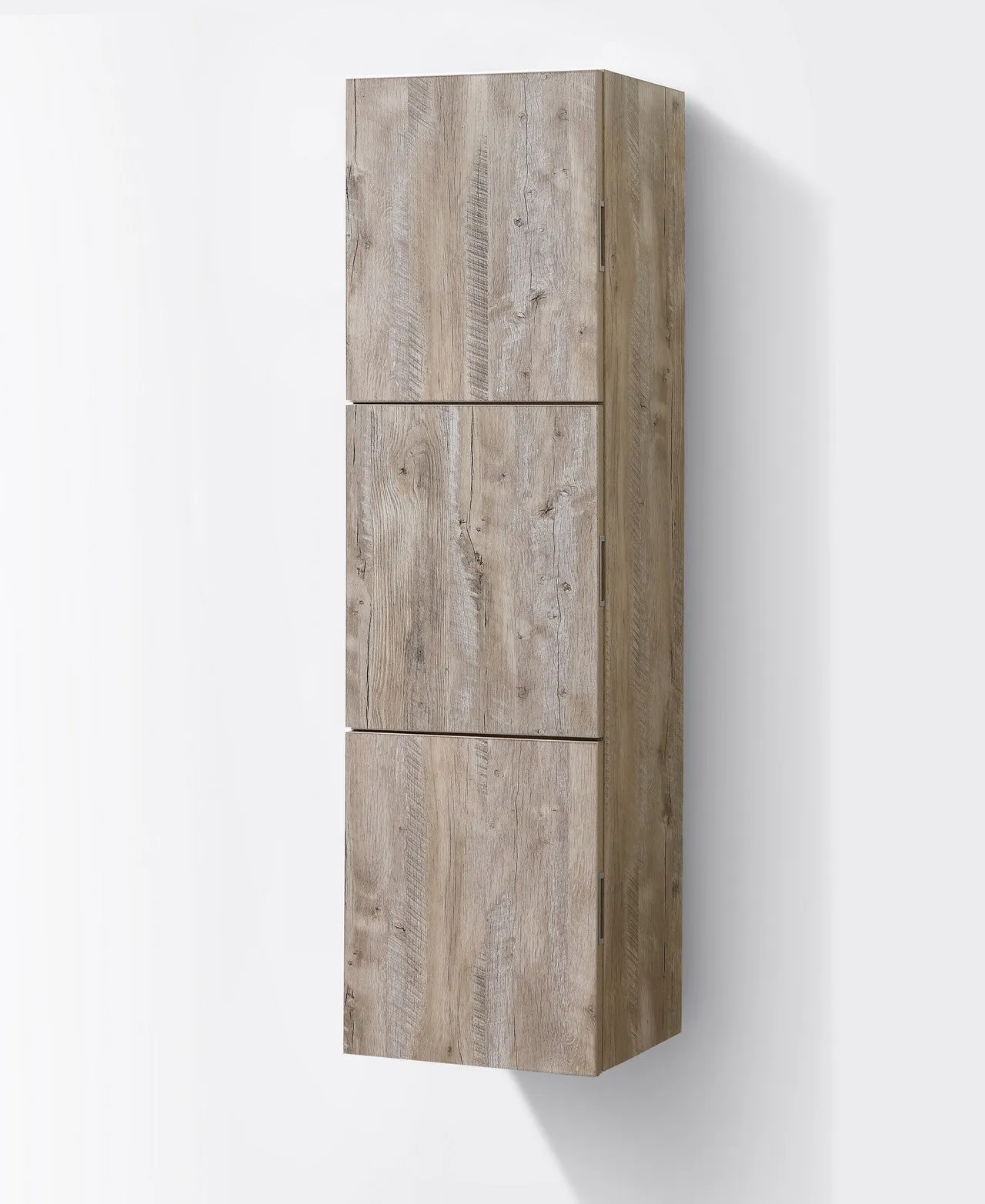 59" High Bathroom Linen Side Cabinets, Nature Wood