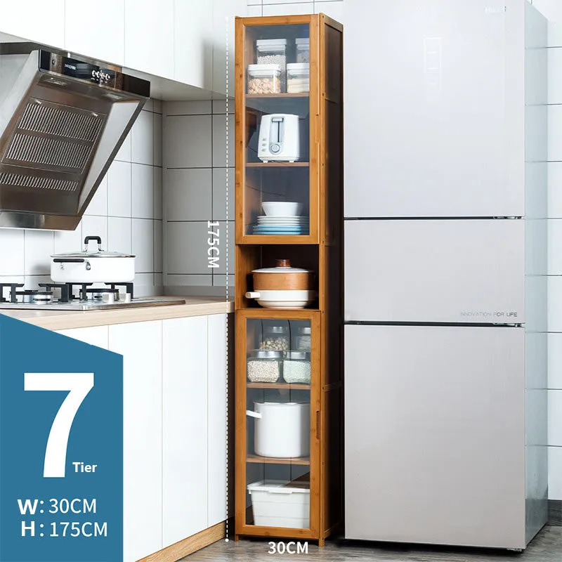 7 Tier Bamboo FreeStanding Multifunctional Cabinet Rack