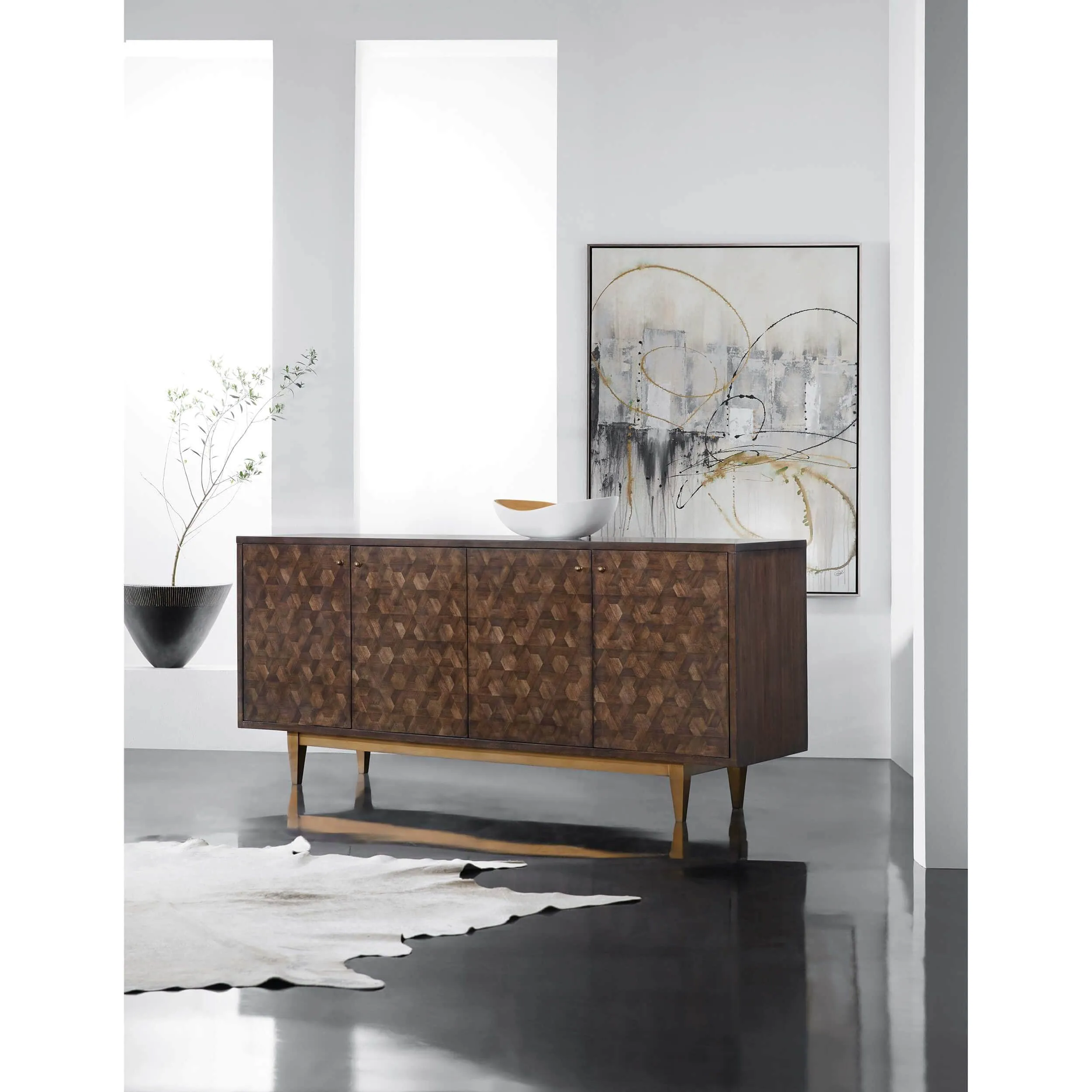Alpine 4 Door Credenza