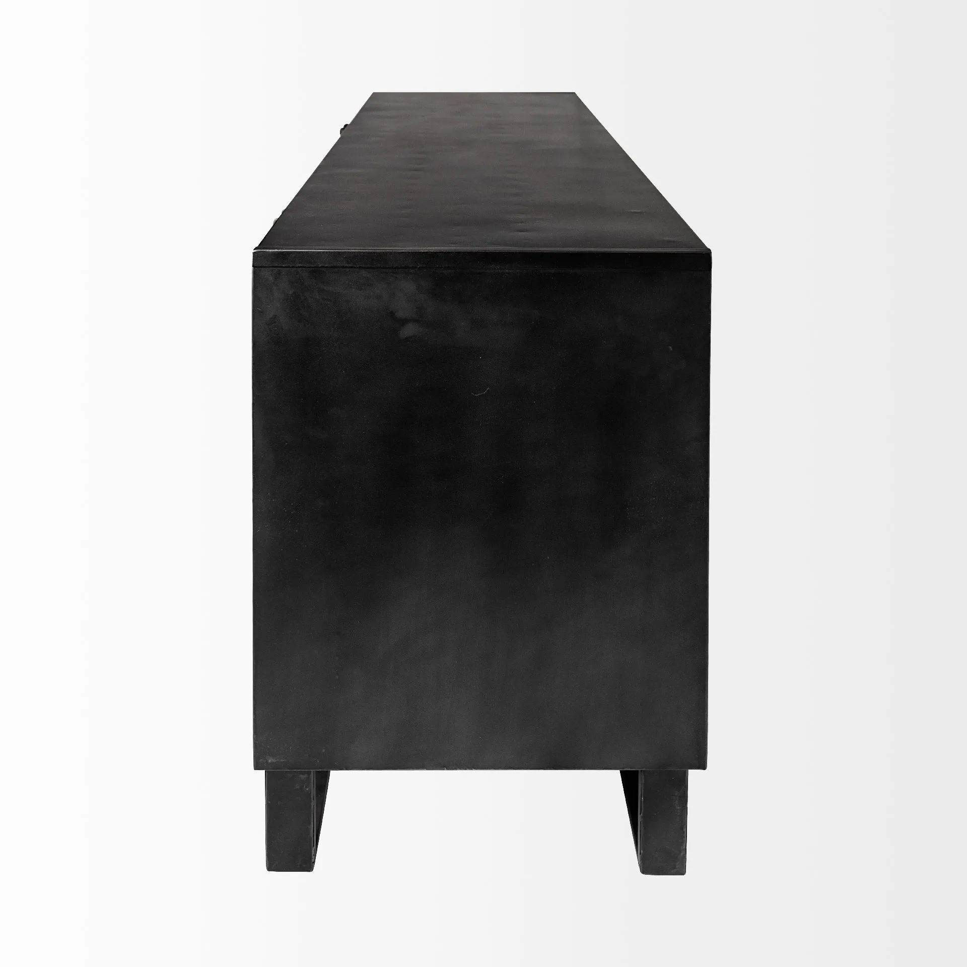 Alvin Sideboard Brown Wood | Black Metal