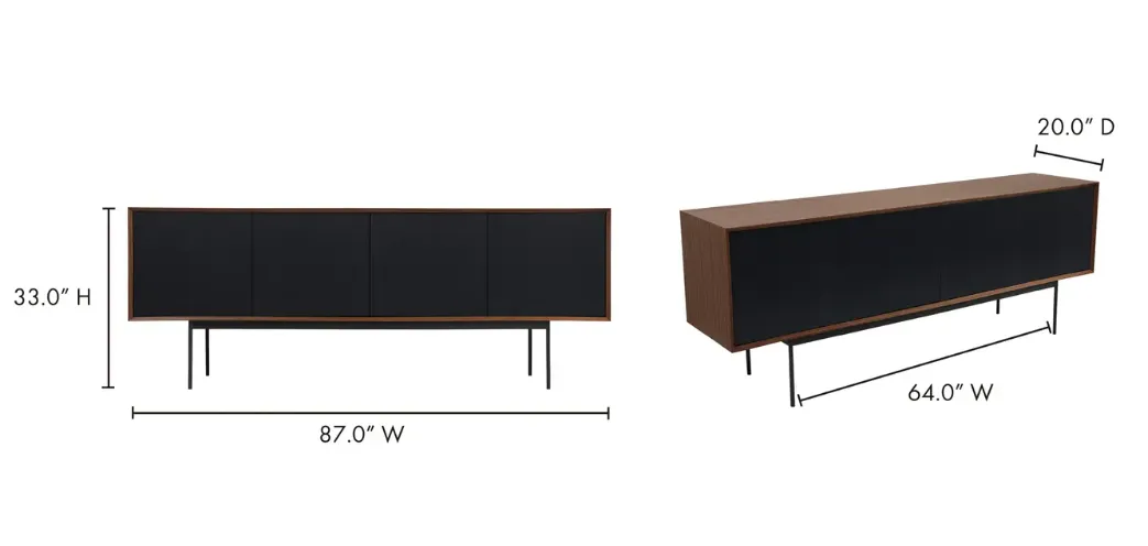Araya Wood Veneer Sideboard
