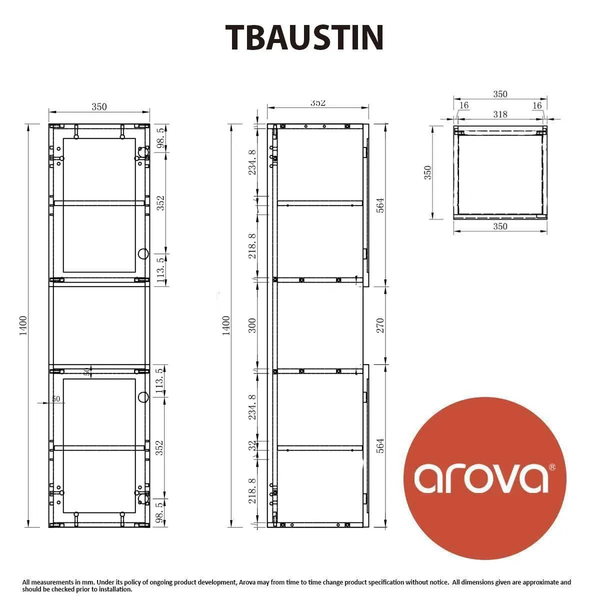 AUSTIN Tallboy Bathroom Cabinet