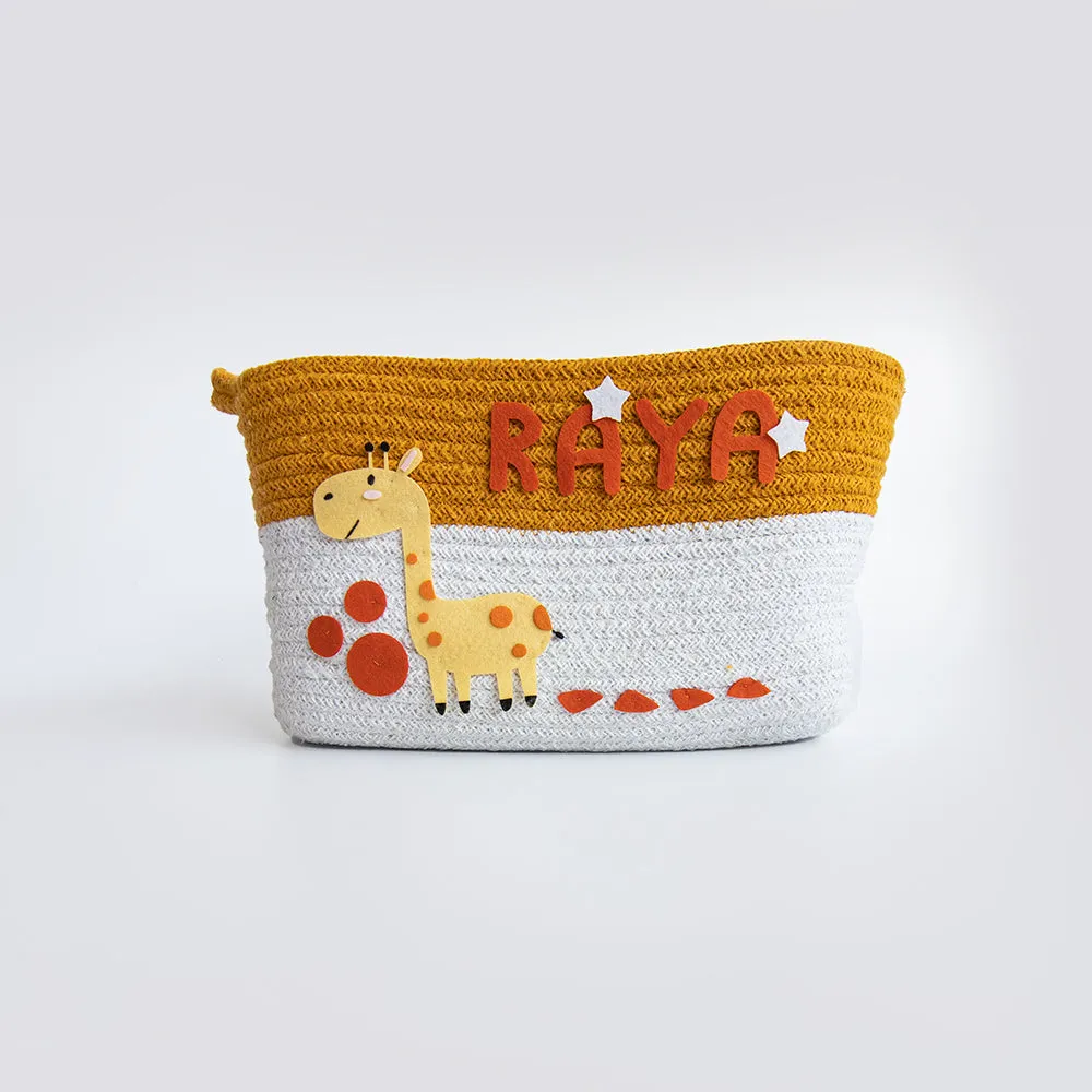 Baby Giraffe - Cotton Rope Basket- Individual/ Set of 2