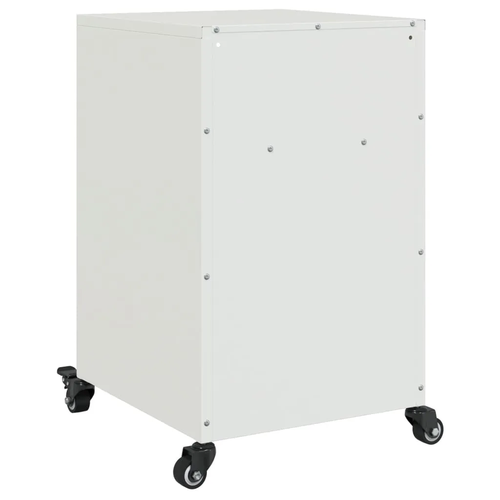 Bedside Cabinets 2 pcs White 36x39x59 cm Steel