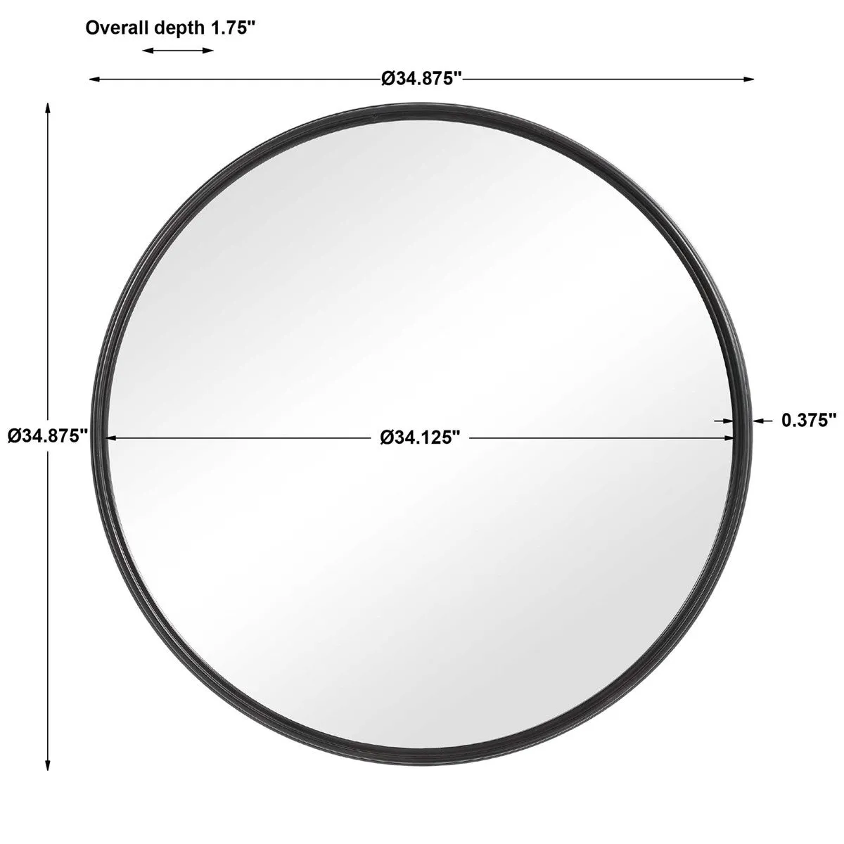 BELHAM 35" ROUND MIRROR