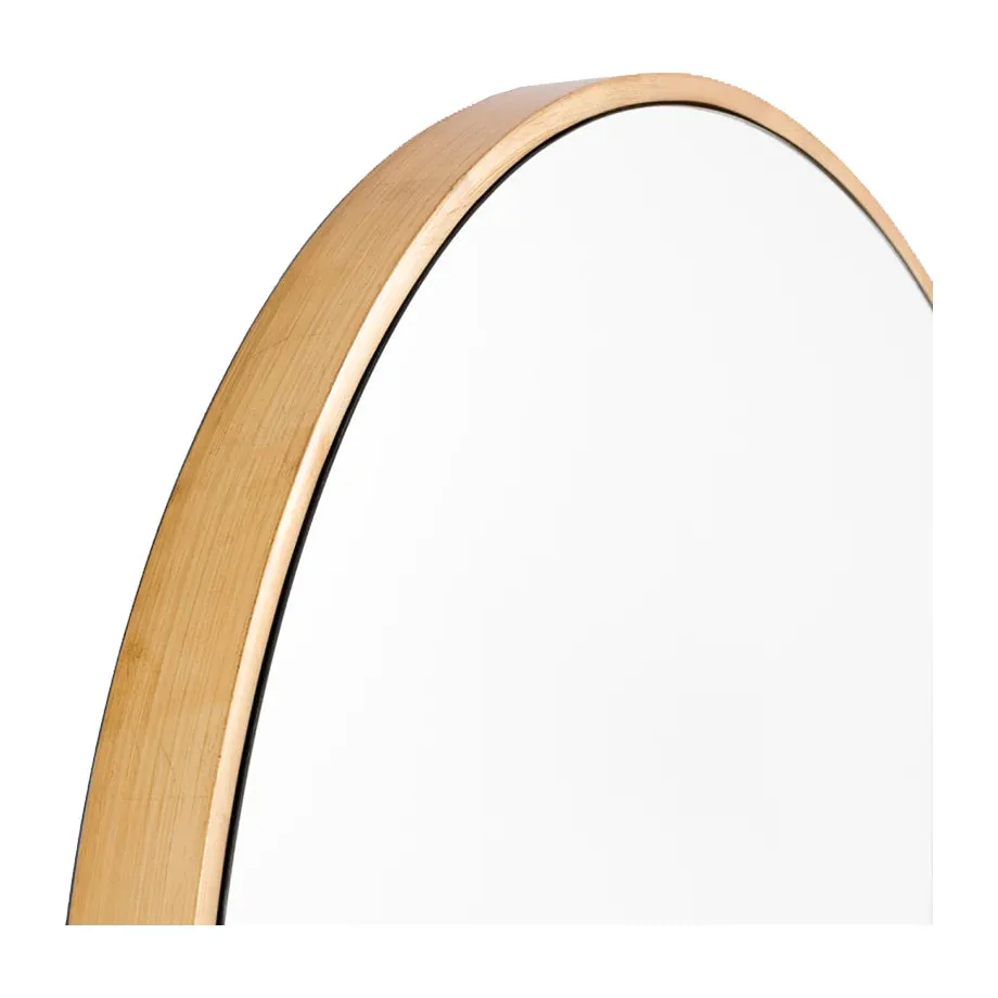 Bella Round Mirror in Brass