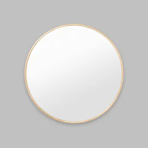 Bella Round Mirror in Brass