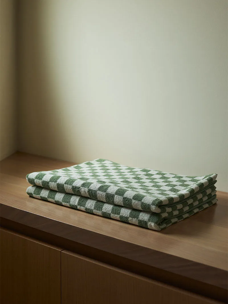 Beppu Bath Mat - Sage/Chalk