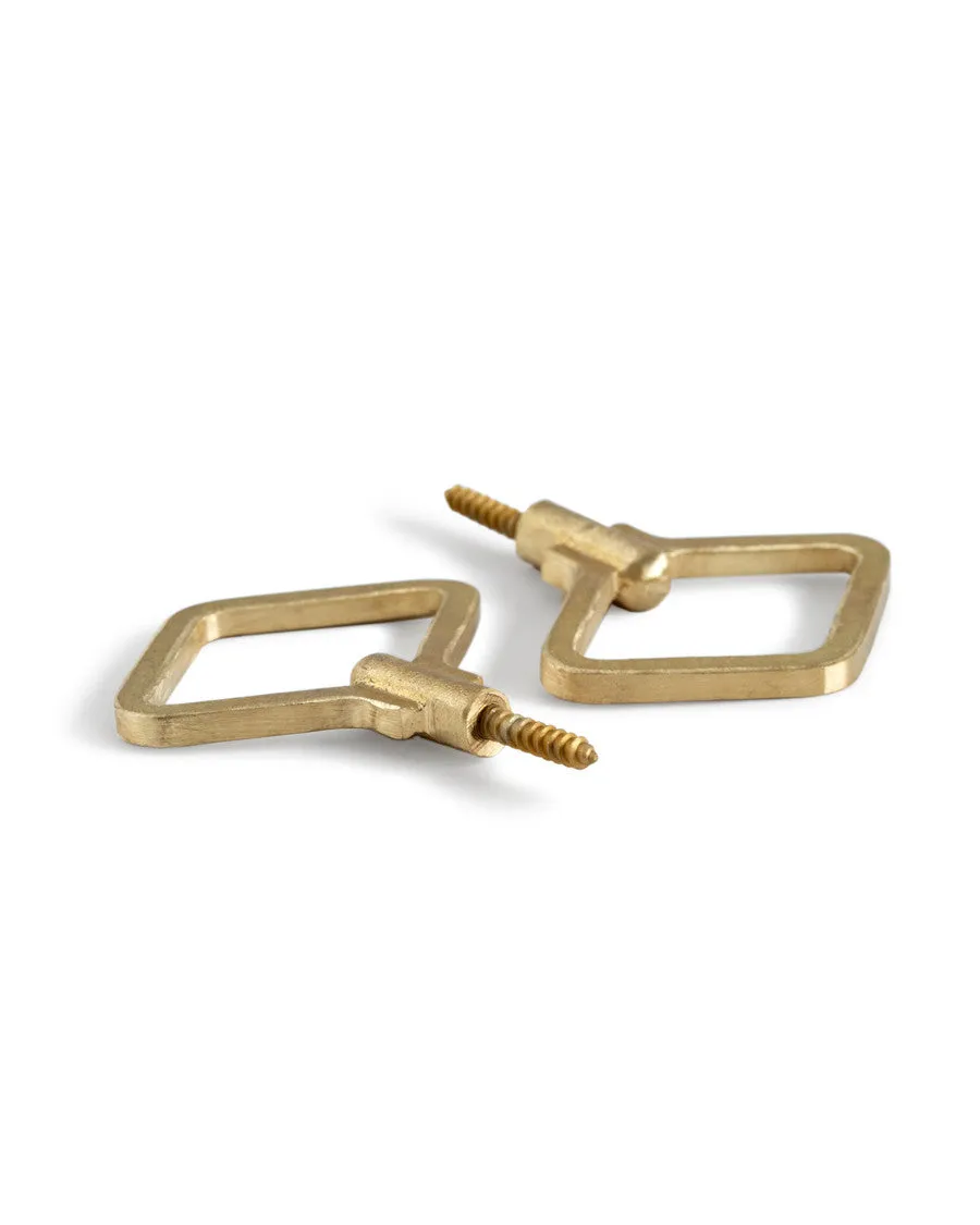 Brass Diamond Hooks