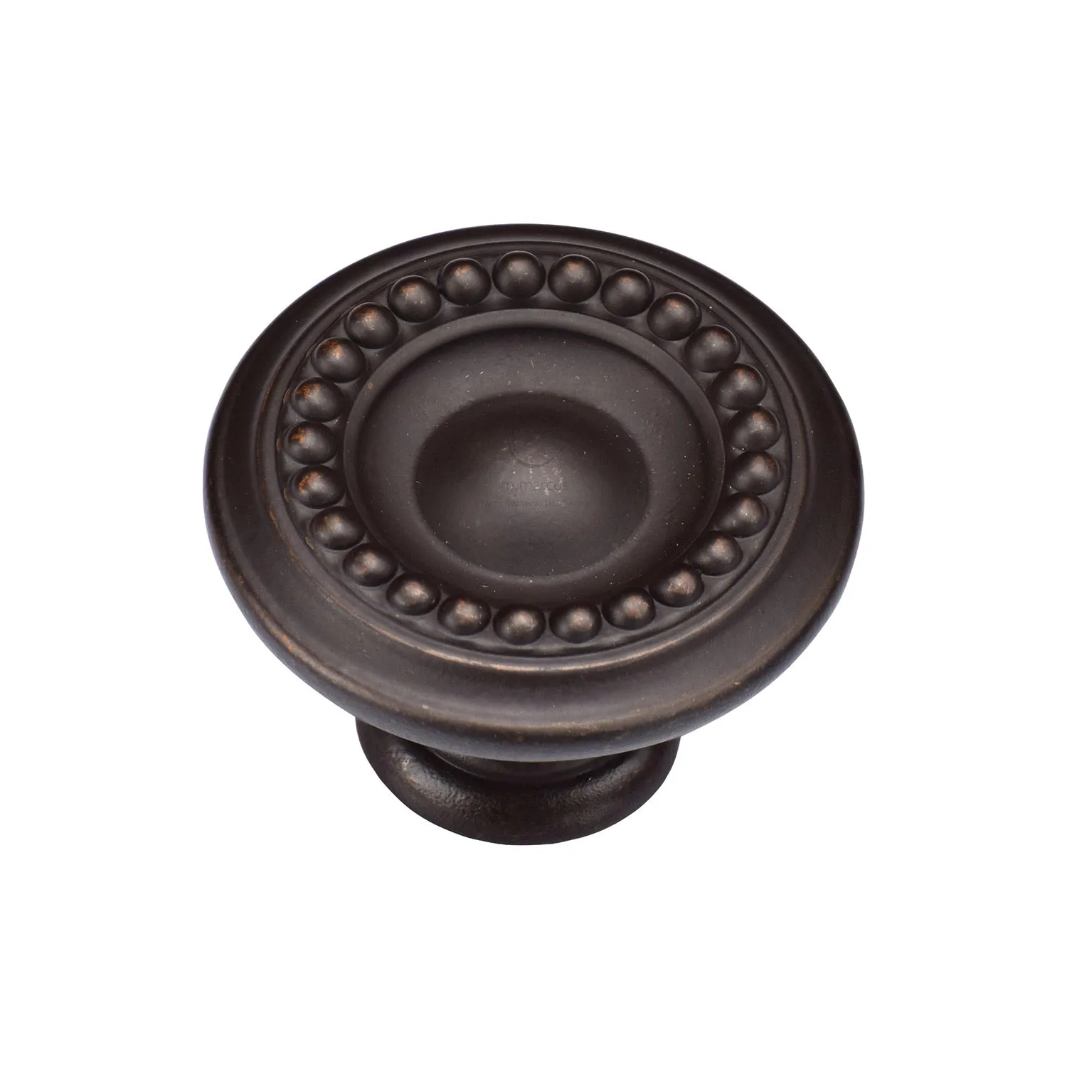 Classic Beaded Round Cabinet Knob
