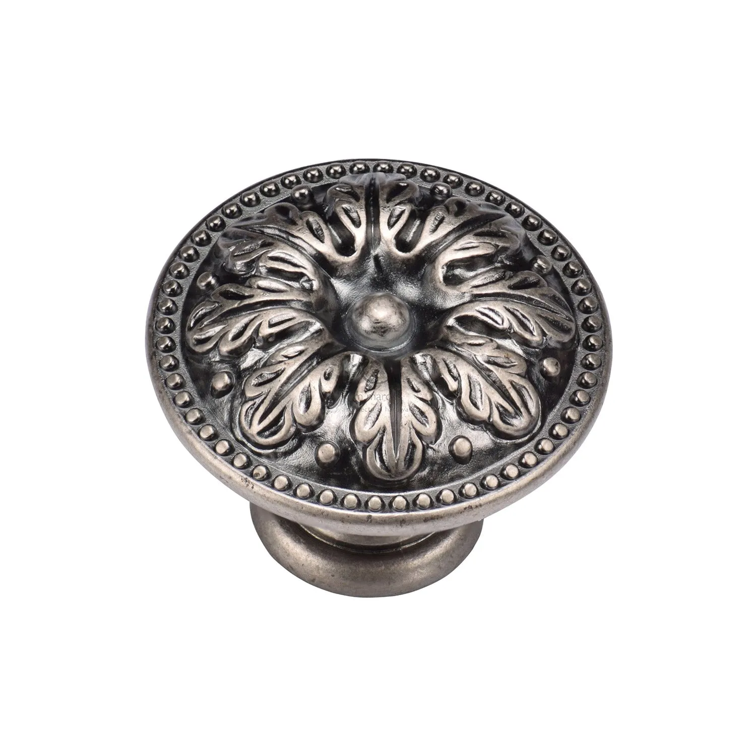 Classic Floral Round Cabinet Knob