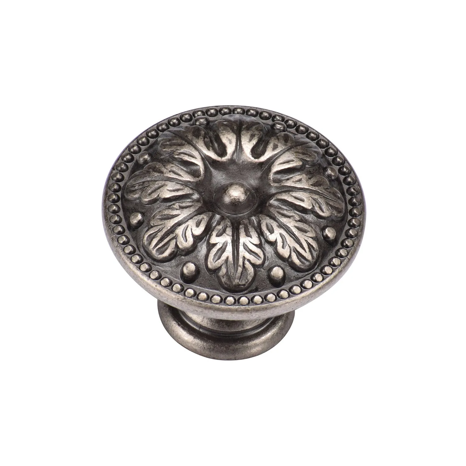 Classic Floral Round Cabinet Knob