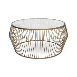 Cyclone Coffee Table | Gold