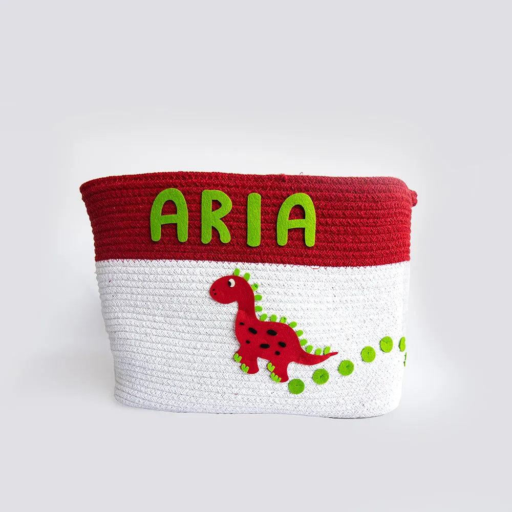 Dino Friend- Cotton Rope Basket - Individual/ Set Of 2