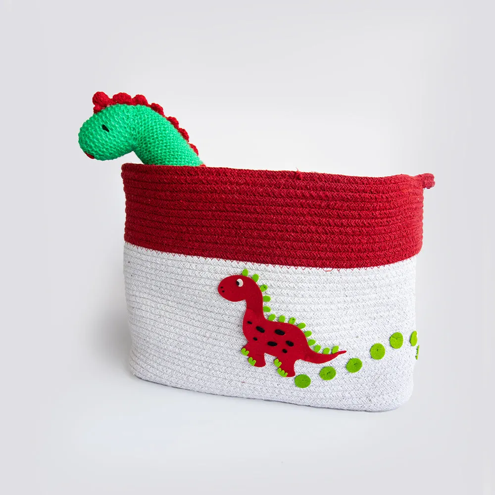 Dino Friend- Cotton Rope Basket - Individual/ Set Of 2