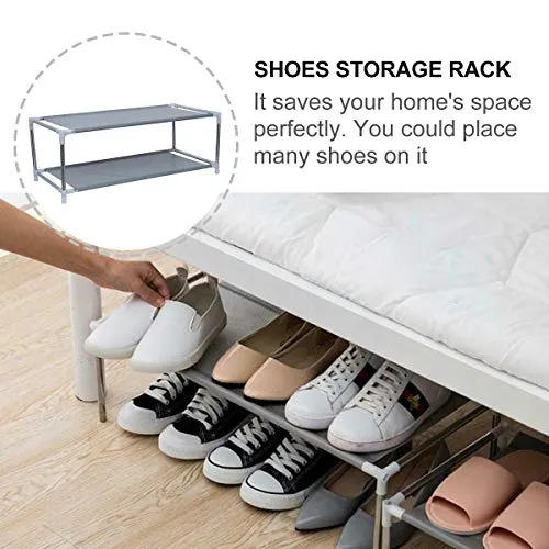 Generic Metal Shoe Rack Creative Double Layers School Dormitory Shoe Shelf Rack for Home'