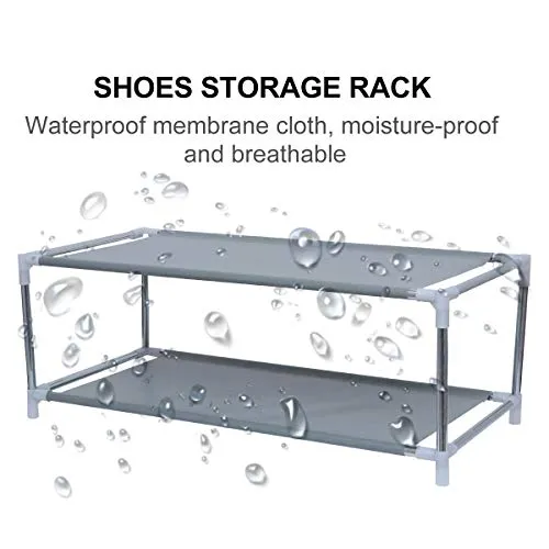 Generic Metal Shoe Rack Creative Double Layers School Dormitory Shoe Shelf Rack for Home'