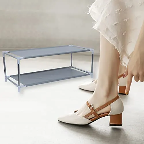 Generic Metal Shoe Rack Creative Double Layers School Dormitory Shoe Shelf Rack for Home'