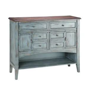 Hartford Cabinet - Short Blue