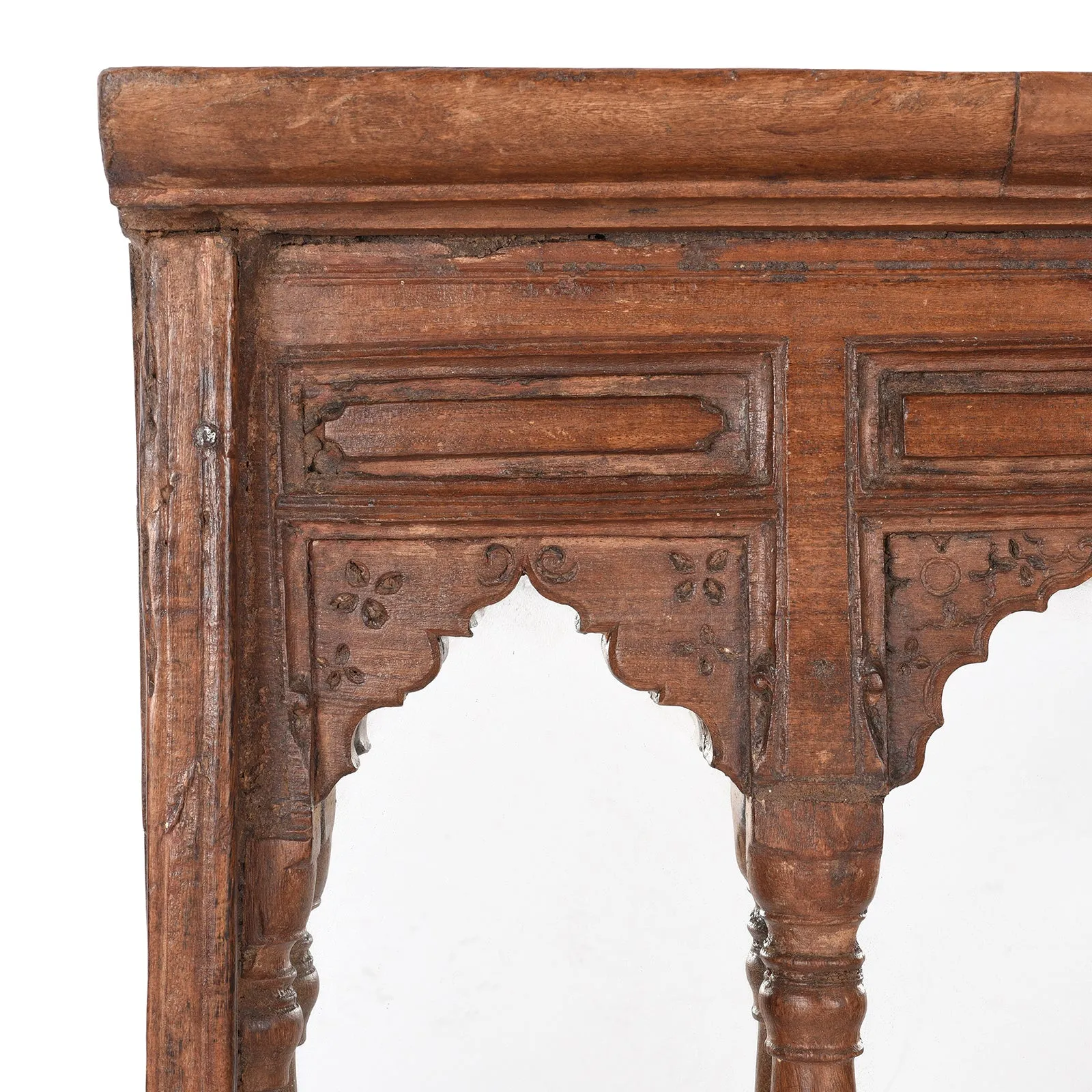 Indian Triple Arch Window Mirror - 19th Century