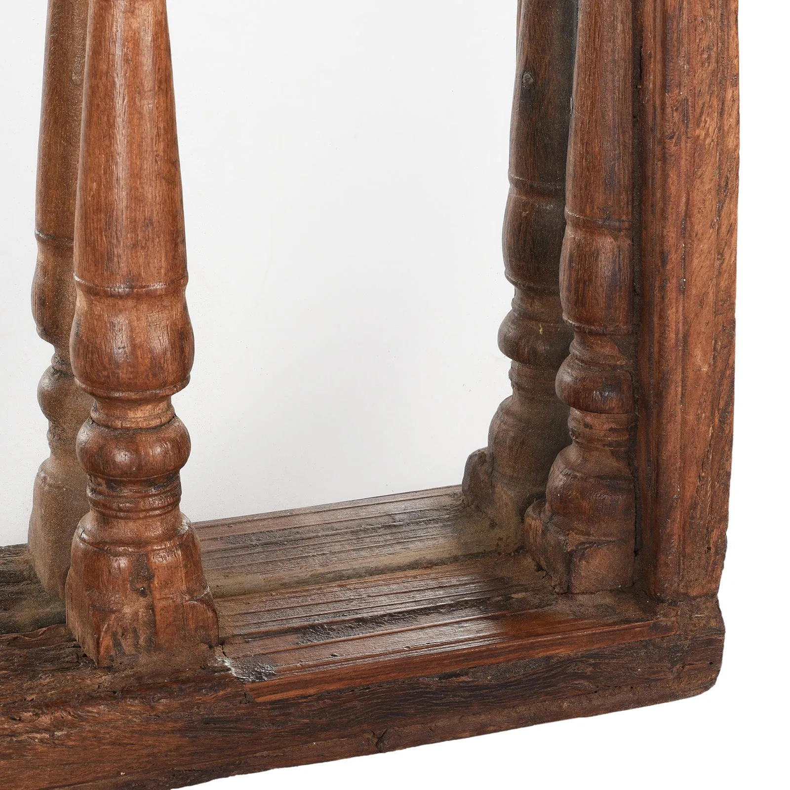 Indian Triple Arch Window Mirror - 19th Century