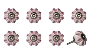 Knob-It Home Decor Classic Cabinet & Drawer Knobs-Cream/Lavender/Silver