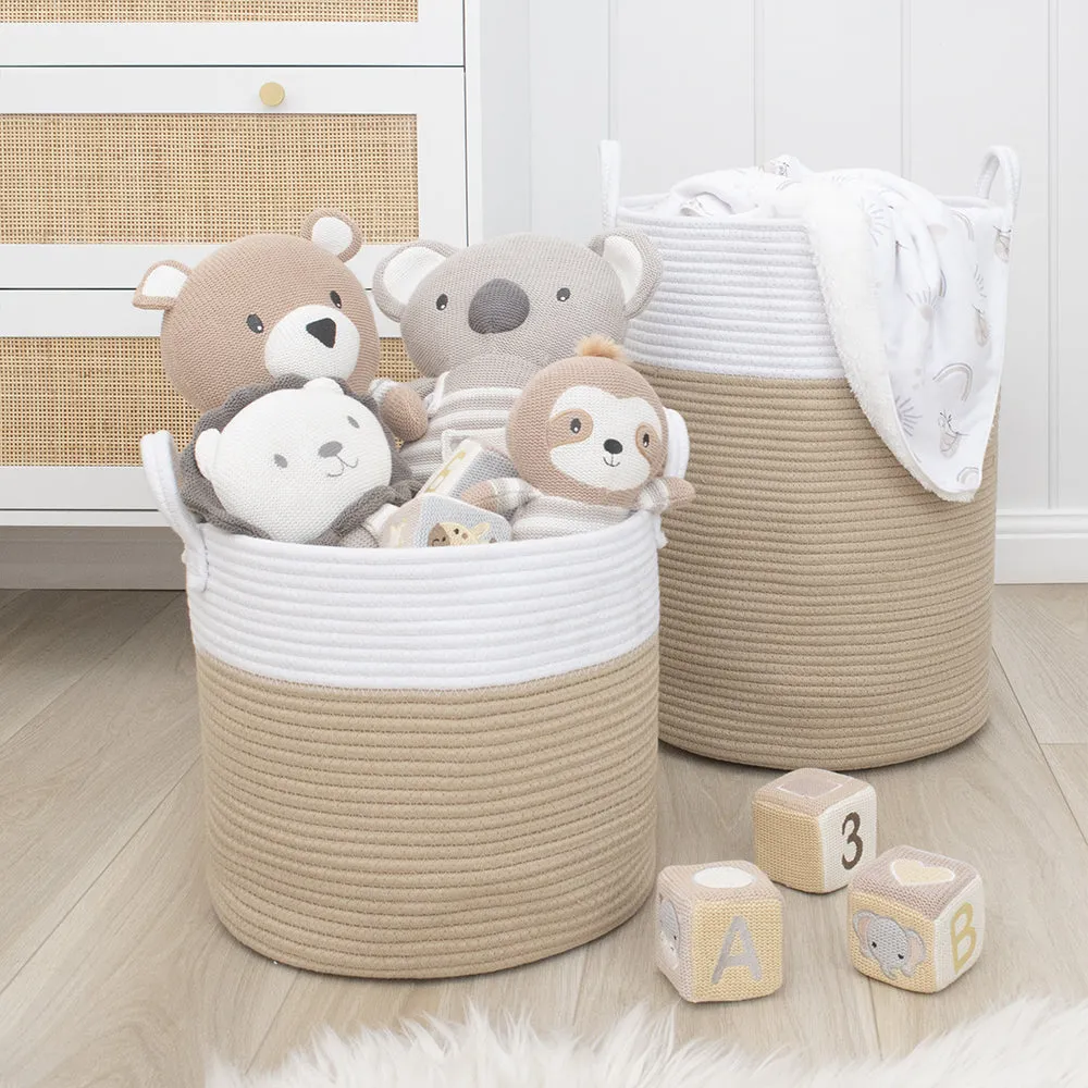 Living Textiles 100% Cotton Rope Hamper Medium
