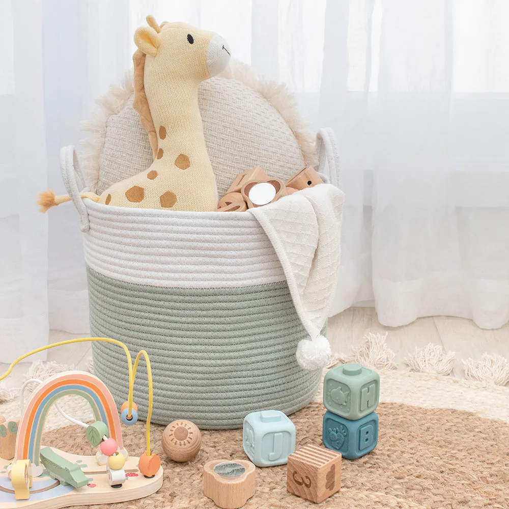 Living Textiles 100% Cotton Rope Hamper Medium