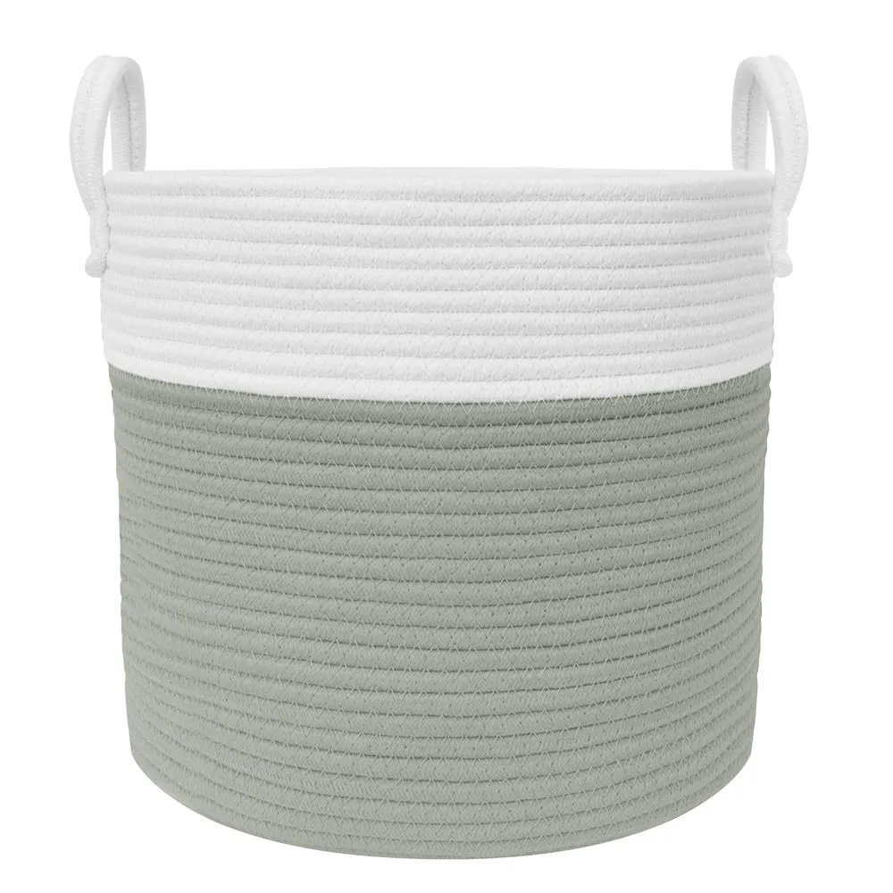 Living Textiles 100% Cotton Rope Hamper Medium