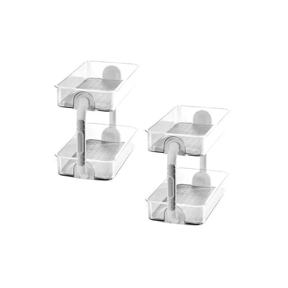 Madesmart 2 Tier Freestanding Spice Rack Grey