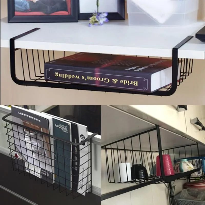 Metal Wrought Iron Home Storage Organizing Basket