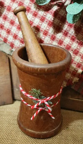 Mortar Pestle Hourglass Shape Neat
