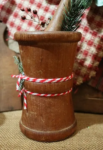 Mortar Pestle Hourglass Shape Neat