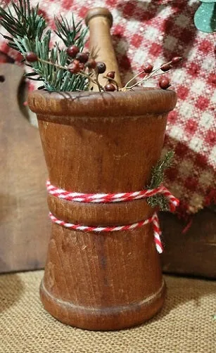 Mortar Pestle Hourglass Shape Neat